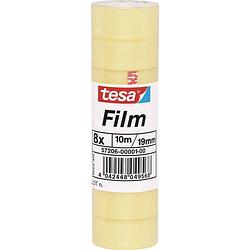 Foto van Tesa 57206-00001 57206-00001-01 tesafilm standard transparant (l x b) 10 m x 19 mm 8 stuk(s)