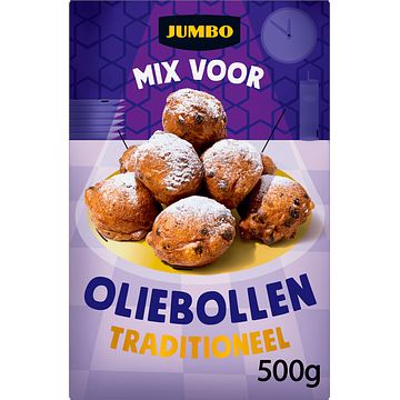 Foto van Jumbo mix voor oliebollen traditioneel 500g