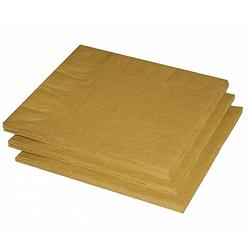 Foto van 20x stuks gouden papieren servetten 33x33 cm - feestservetten