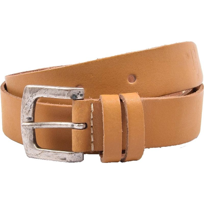 Foto van Kinderriem - riemen - caramel kleur - 3 cm - unisex - 100% leren - leder - riem maat 75