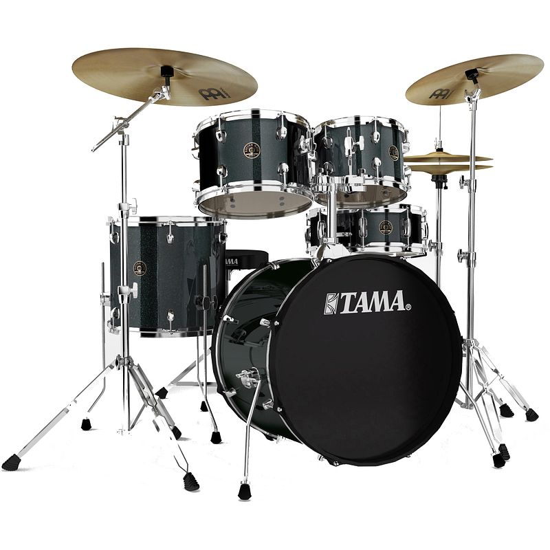 Foto van Tama rm50yh6-ccm rhythm mate charcoal mist 5d. drumstel incl. meinl bekkenset