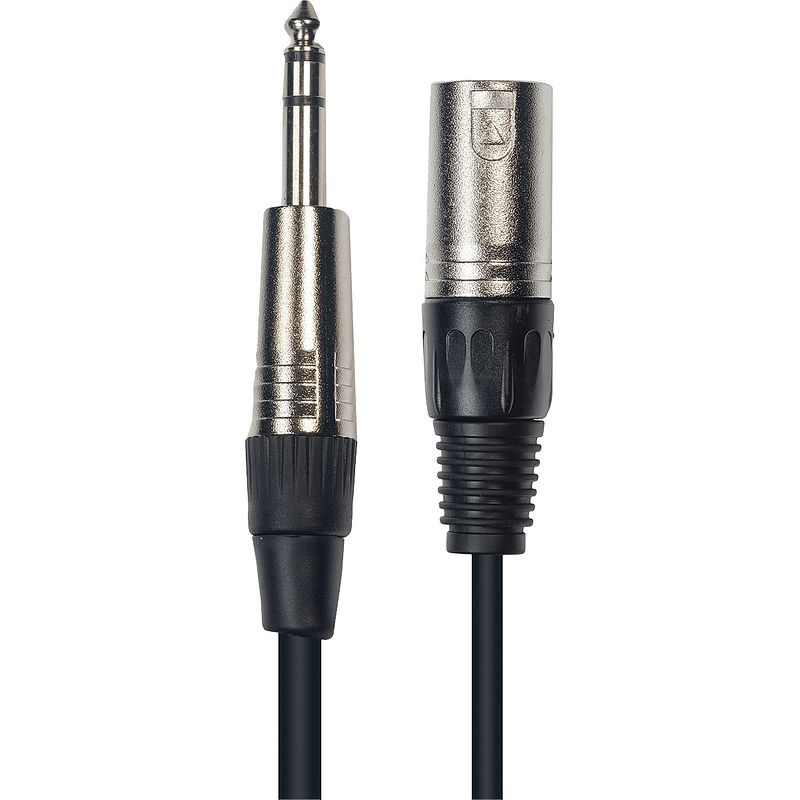 Foto van Yellow cable k14-1 6.3mm trs jack - xlr male, 1m