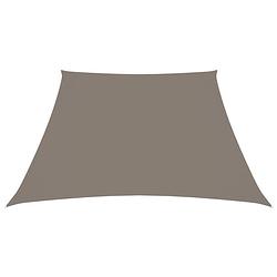 Foto van The living store zonnezeil - oxford stof - 3/4 x 3 m - waterbestendig - uv-beschermend - taupe