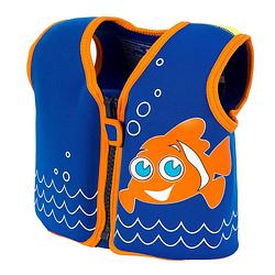 Foto van Konfidence zwemvest junior neopreen blue/clownfish maat 1,5-3 jaar