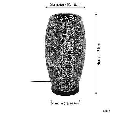 Foto van Eglo tafellamp riyadh - zwart - leen bakker