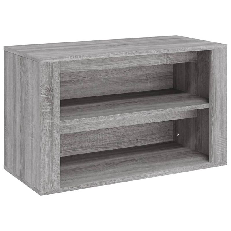 Foto van Vidaxl schoenenrek 75x35x45 cm bewerkt hout grijs sonoma eikenkleur