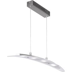 Foto van Action dijon 758304640000 led-hanglamp 20 w nikkel (mat)