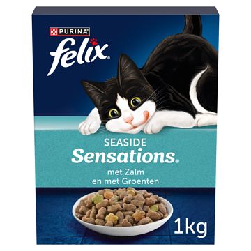 Foto van Felix® seaside sensations kattenvoer met zalm en met groenten 1000g bij jumbo