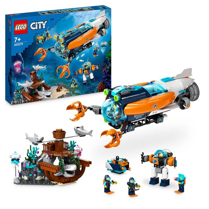 Foto van Lego city duikboot voor diepzeeonderzoek 60379