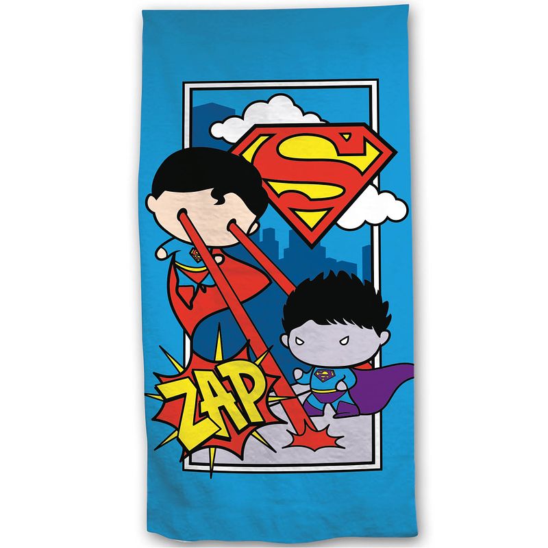 Foto van Superman strandlaken zap - 70 x 140 cm - katoen