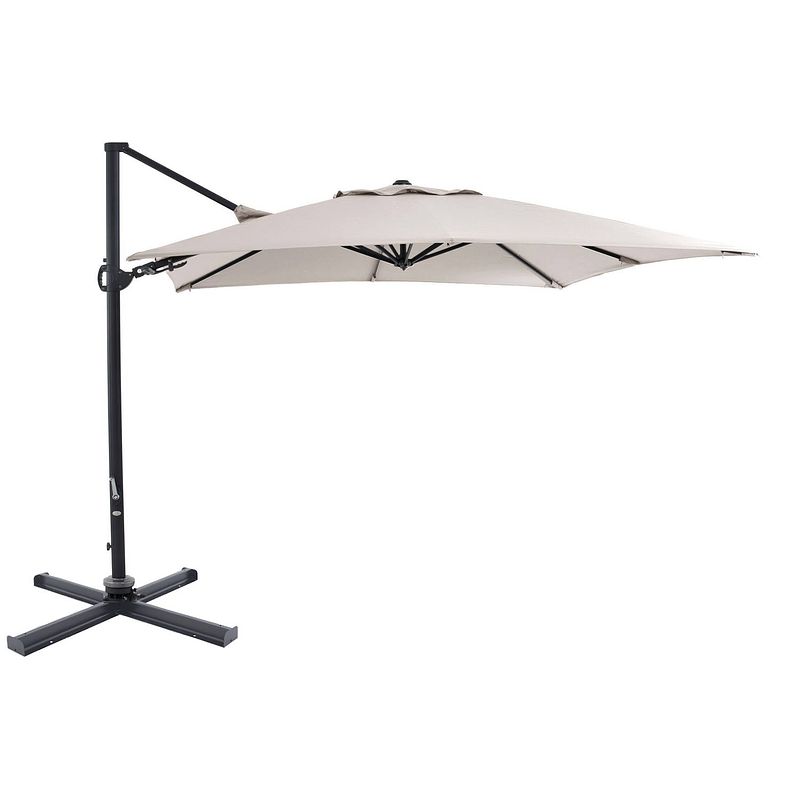 Foto van Sorara® roma deluxe kantel zweefparasol 300 x 300 cm zand