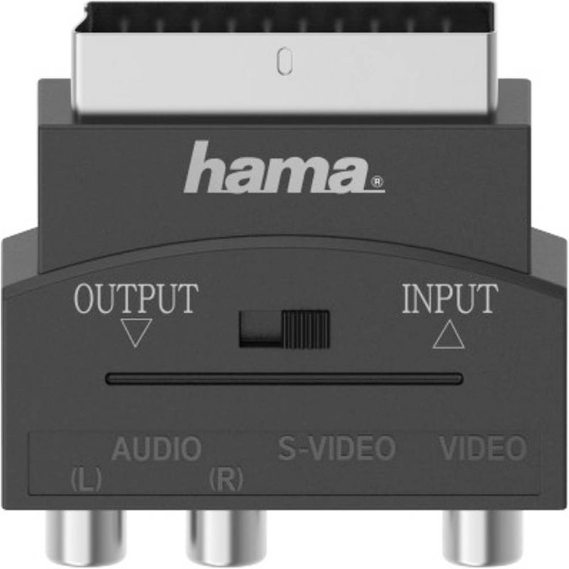 Foto van Hama s-video / cinch av adapter [1x s-video bus - 3x cinch-koppeling] zwart