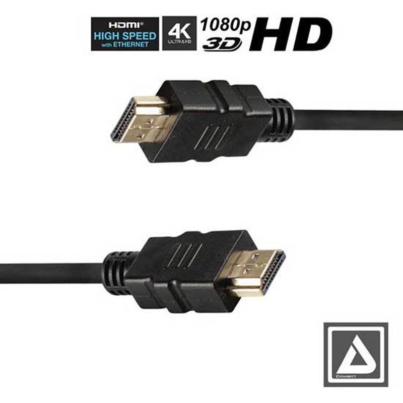 Foto van Lav - 1.4 hdmi kabel - 5 meter - ultra hd 1080p - verguld