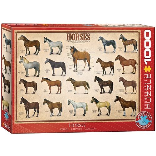 Foto van Horses (1000 stukjes) - puzzel;puzzel (0628136600781)