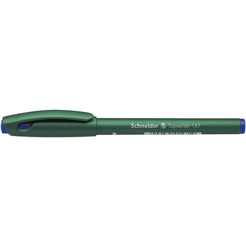 Foto van Schneider fineliner topwriter 147 0,6 mm blauwschrijvend groen