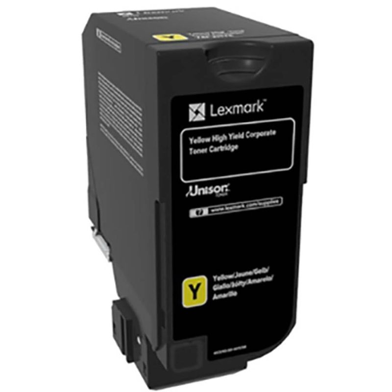 Foto van Lexmark toner 74c2hye 74c2hye origineel geel 12000 bladzijden