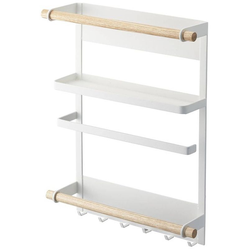 Foto van Yamazaki magnetic refrigerator side rack - tosca - white