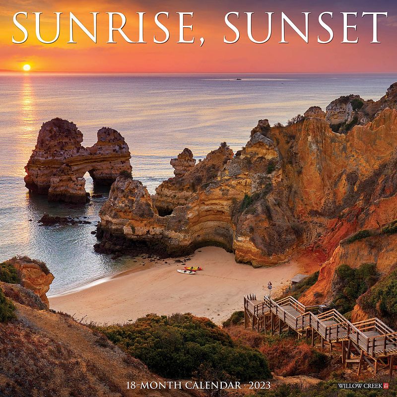 Foto van Sunrise sunset kalender 2023