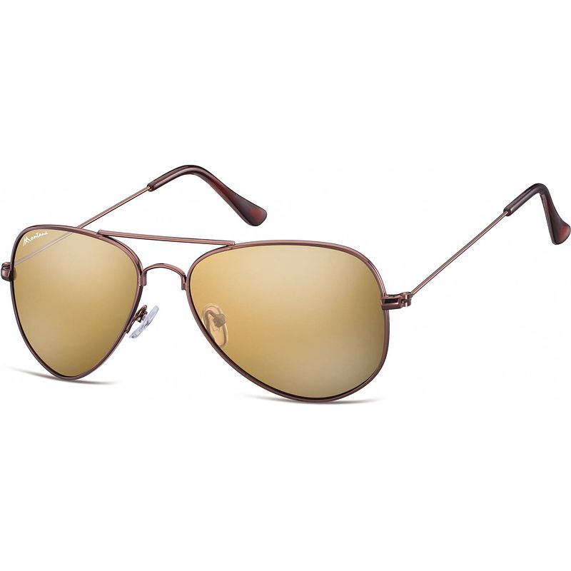 Foto van Montana zonnebril unisex aviator bruin (ms94d)