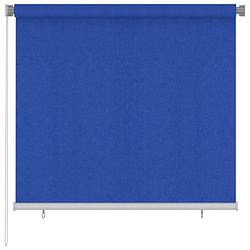 Foto van Vidaxl rolgordijn voor buiten 160x140 cm hdpe blauw