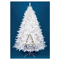 Foto van Royal christmas witte kunstkerstboom washington promo 240cm met led