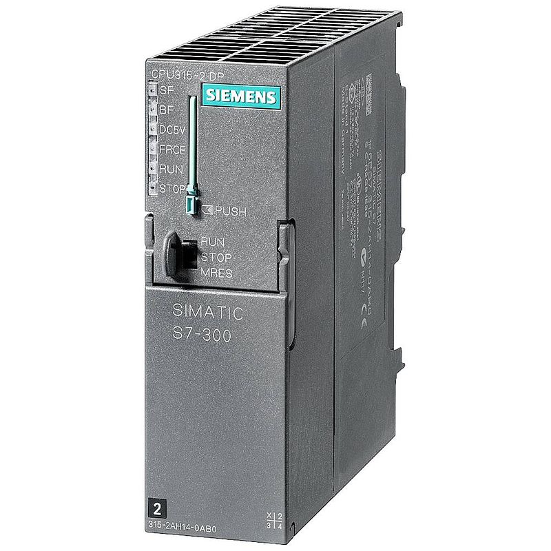 Foto van Siemens 6es7315-2ah14-0ab0 6es73152ah140ab0 centrale plc-module