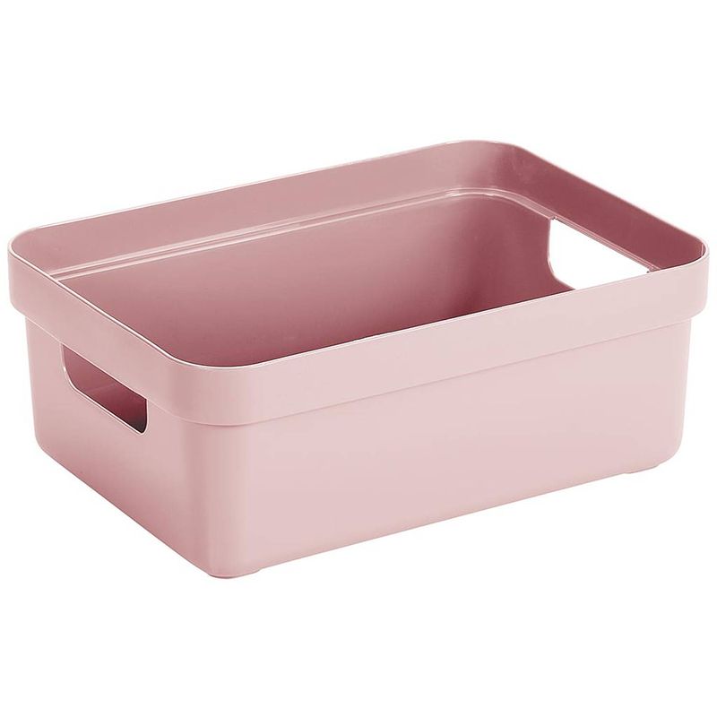 Foto van Sunware - sigma home opbergbox 9l roze - 35,2 x 25,3 x 12,2 cm