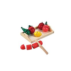Foto van Happy people houten speelgoedeten groenten en fruit 8-delig