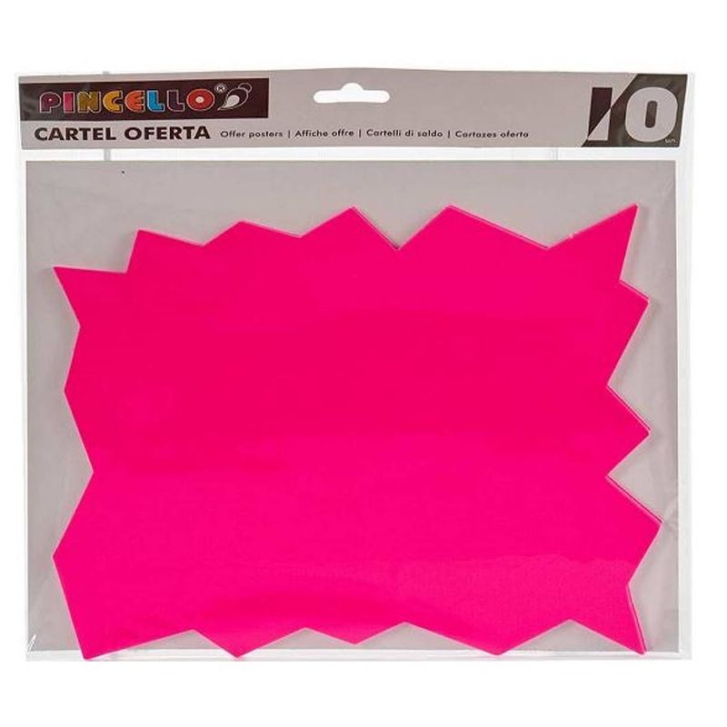 Foto van Pincello promotiestickers 25 x 26,5 cm papier roze 10 stuks