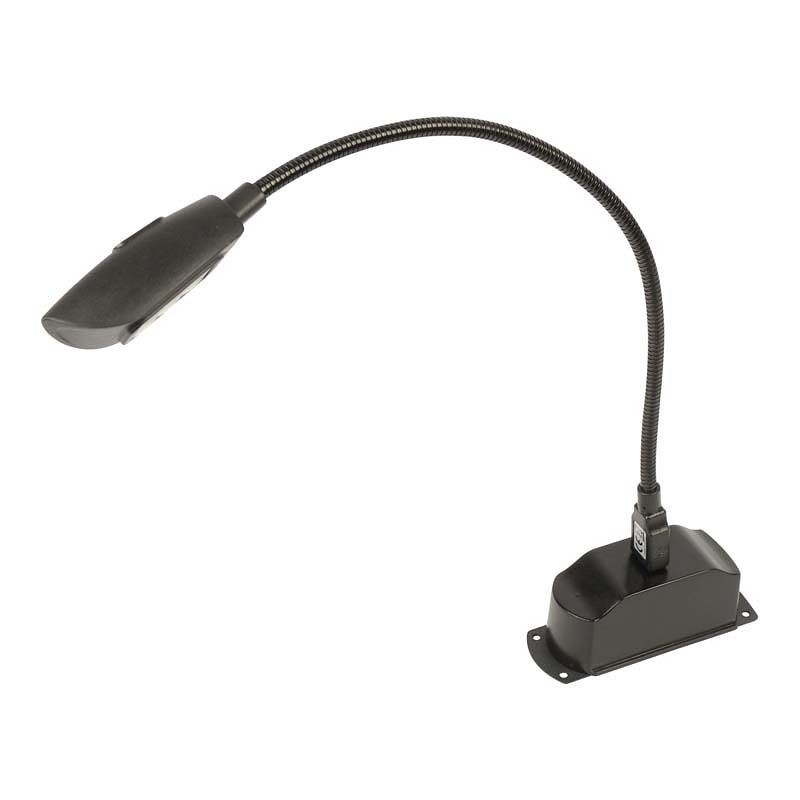 Foto van Hilec snake16m cob led-lamp zwanenhals koud wit licht met magneet