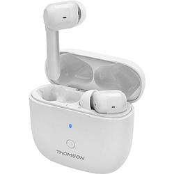 Foto van Thomson wear7811w in ear oordopjes bluetooth wit headset, touchbesturing