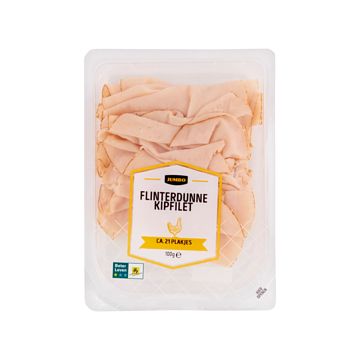 Foto van 2 voor € 4,50 | jumbo flinterdunne kipfilet 100g aanbieding bij jumbo