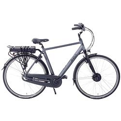 Foto van Amigo elektrische stadsfiets e-vibe s1 28 inch 57 cm heren 3v rollerbrake matgrijs