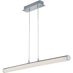 Foto van Led hanglamp - hangverlichting - trion lagia - 10w - warm wit 3000k - rgbw - afstandsbediening - dimbaar - rechthoek -