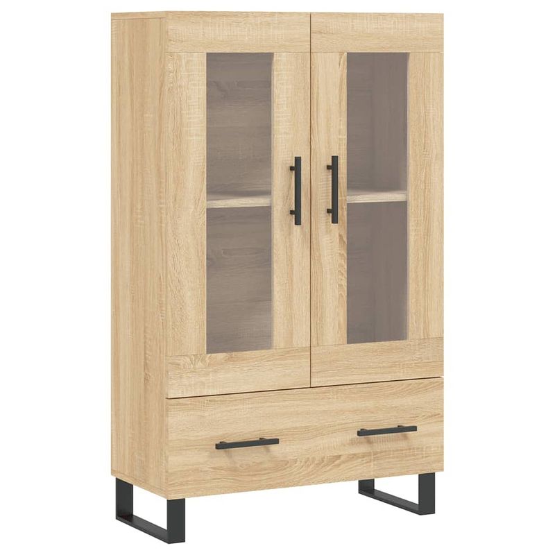 Foto van Vidaxl hoge kast 69,5x31x115 cm bewerkt hout sonoma eikenkleurig