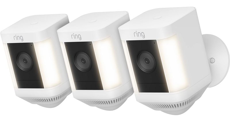 Foto van Ring spotlight cam plus - battery - wit - 3-pack