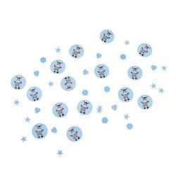 Foto van Tib confetti ezel 2,5 cm papier blauw/grijs