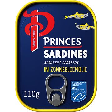 Foto van Princes sardines in zonnebloemolie 110g bij jumbo