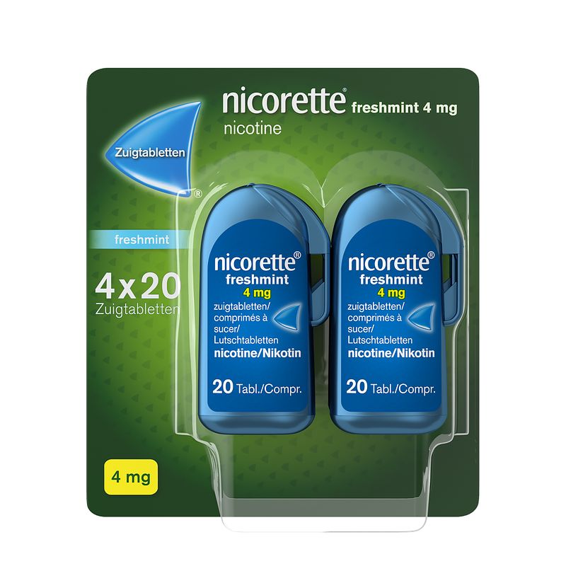 Foto van Nicorette freshmint zuigtabletten 4mg