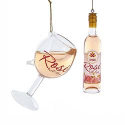 Foto van Kurt s. adler - rose wine bottle/glass 4-4.5 inch