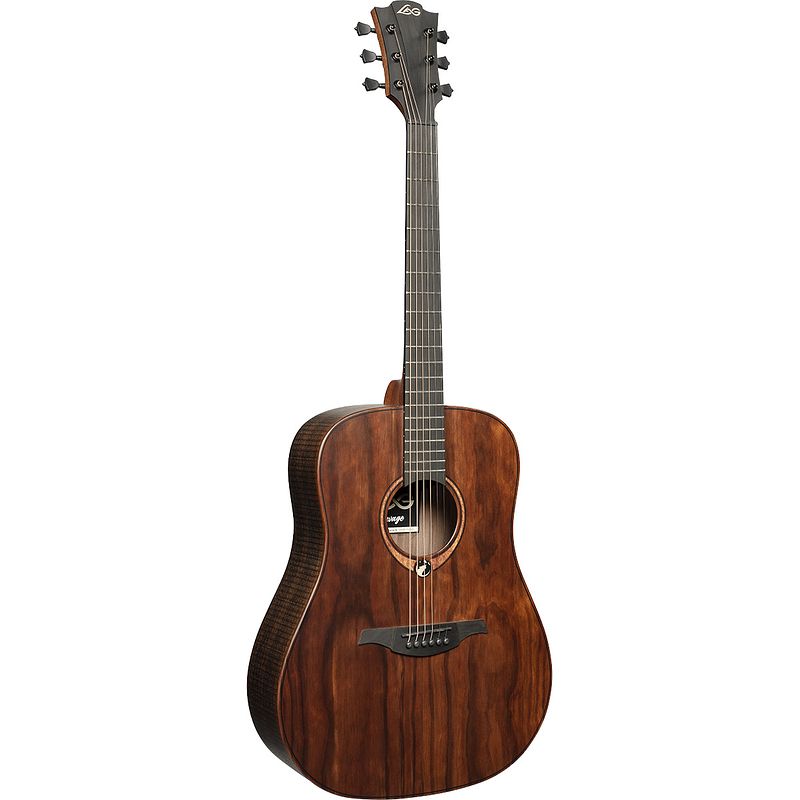 Foto van Lag guitars sauvage sauvage-d dreadnought westerngitaar met koffer