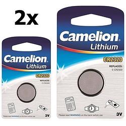 Foto van 2 stuks camelion cr2320 lithium knoopcel batterij