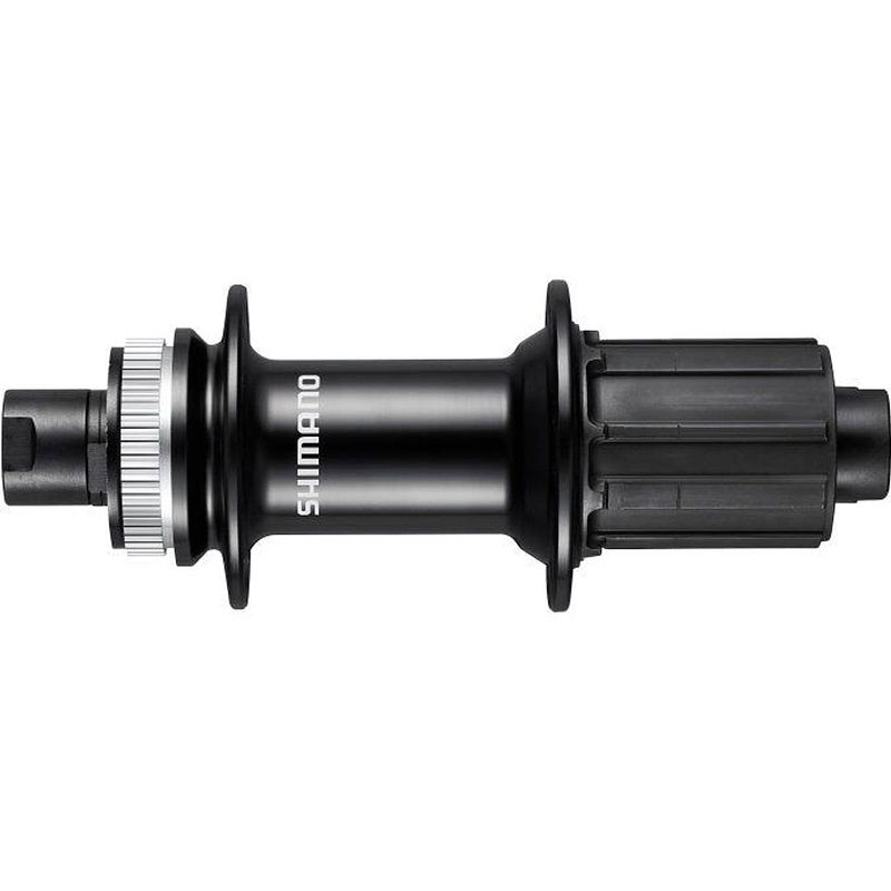 Foto van Shimano cassettenaaf 10/11v zw disc cl 32gt 142x12mm steekas