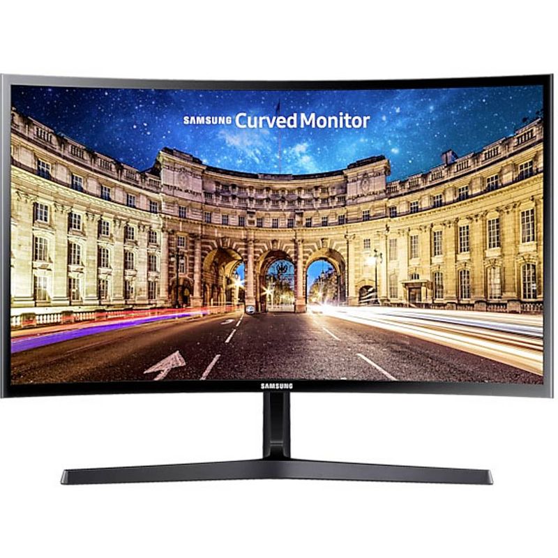 Foto van Samsung c24f396fr led-monitor 61 cm (24 inch) energielabel e (a - g) 1920 x 1080 pixel full hd 4 ms hdmi, vga va led