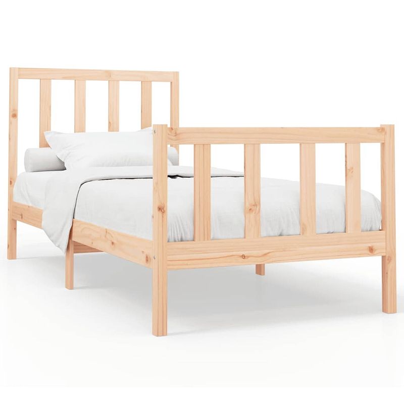 Foto van Vidaxl bedframe massief grenenhout 90x200 cm