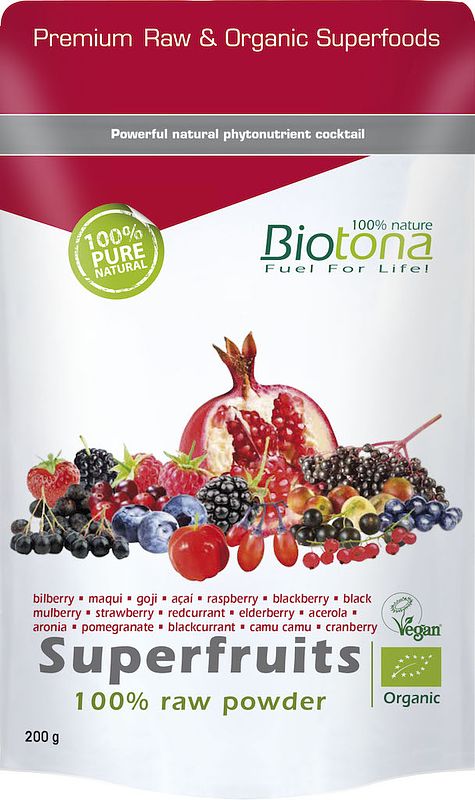 Foto van Biotona superfruits powder raw