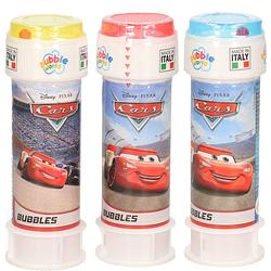 Foto van 4x disney cars bellenblaas flesjes met bal spelletje in dop 60 ml voor kinderen - bellenblaas