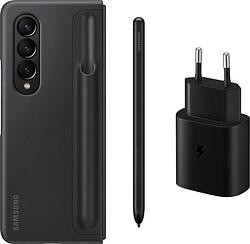 Foto van Samsung galaxy z fold 4 note pack back cover met s pen zwart