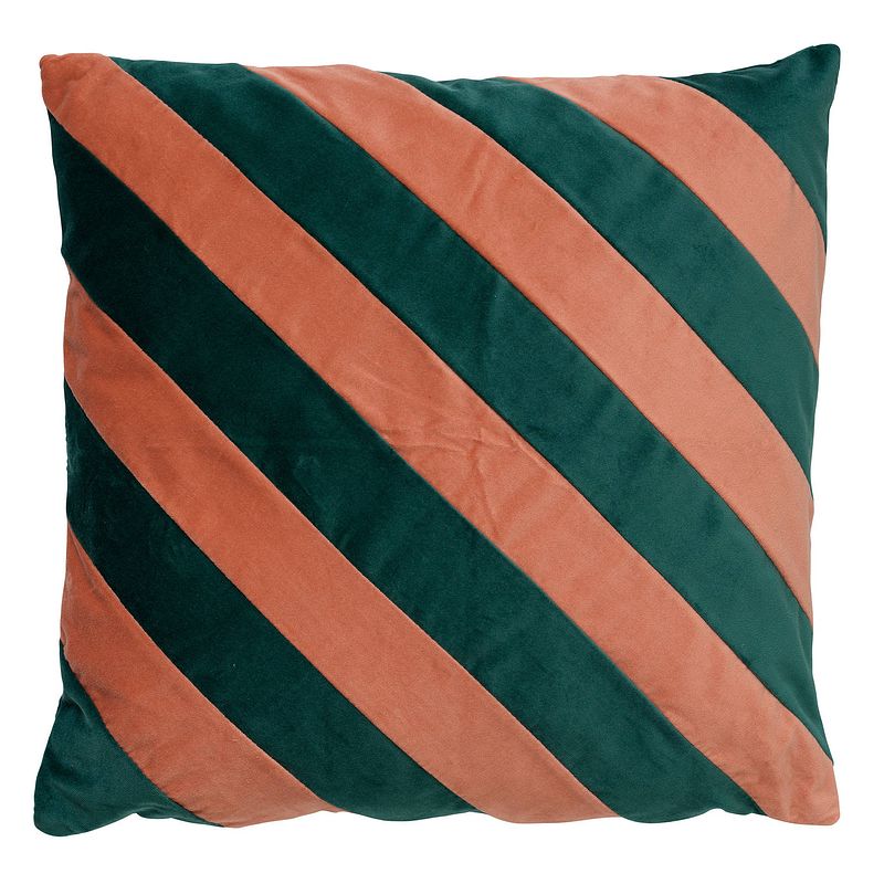 Foto van Dutch decor pebbe - kussenhoes velvet sagebrush green 45x45 cm - groen - groen