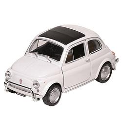 Foto van Modelauto/speelgoedauto fiat 500 classic wit schaal 1:24/12 x 5 x 5 cm - speelgoed auto's